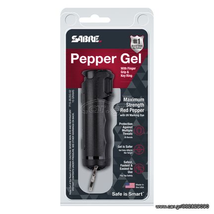 Pepper Spray Sabre F15-BUSG-02 Gel 54oz/16ml Black με Κρίκο 