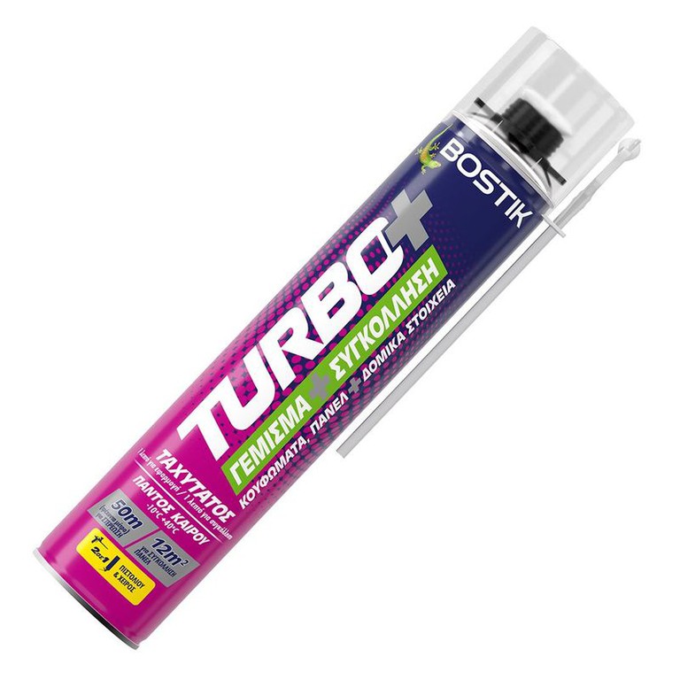 Αφρός Πολυουρεθάνης BOSTIK TURBO PLUS 750ml 2 σε 1