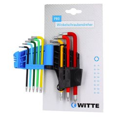 Σετ Torx 8τεμ. πολύχρωμα σε πλαστική θήκη T9-10-15-20-25-27-30-40 WITTE 450560020