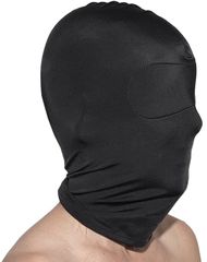 No Hole Fetish Hood - Black