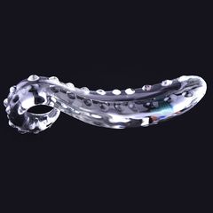 Γυάλινο Διαφανες Ομοίωμα Πέους Tentacle 15.5 cm