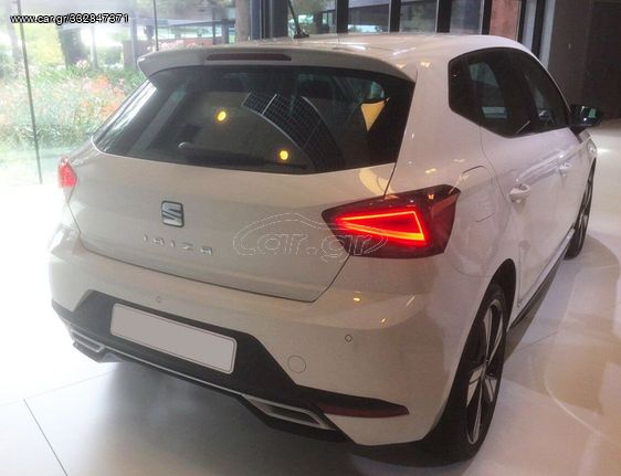 Μαρκέ έτοιμη βαμμένη Αεροτομή οροφής για Seat Ibiza 2017-2020 μαύρη γυαλιστερή