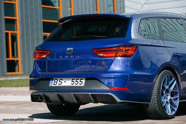 Μαρκέ έτοιμη βαμμένη Αεροτομή οροφής για Seat Leon 2012-2019 μαύρη γυαλιστερή