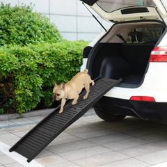 Ράμπα Σκύλου Πτυσσόμενη Μαύρη 153 x 40 x 12,5 εκ. από Πλαστικό 152231