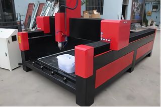 CNC Μάρμαρου Γρανίτη 130χ250 4axis με δυνατότητα 2m φ30  περιστροφικής χάραξης 5,5Kw υδρόψυκτη κεφαλή-thumb-3