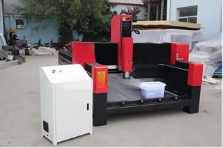 CNC Μάρμαρου Γρανίτη 130χ250 4axis με δυνατότητα 2m φ30  περιστροφικής χάραξης 5,5Kw υδρόψυκτη κεφαλή-thumb-1