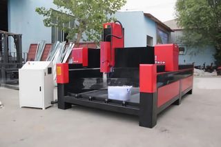 CNC Μάρμαρου Γρανίτη 130χ250 4axis με δυνατότητα 2m φ30  περιστροφικής χάραξης 5,5Kw υδρόψυκτη κεφαλή-thumb-6