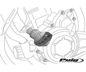 Μανιτάρια PUIG 6565N R12 Μαύρα KTM/DUKE390 13-16