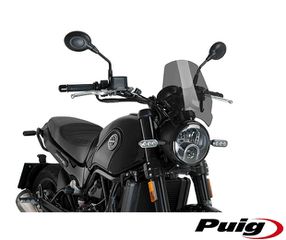 Παρμπρίζ PUIG 9747F NAKED NEW GEN. DARK SMOKE 295X258MM LEONCINO500