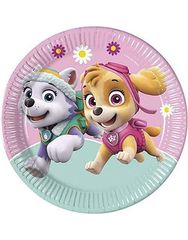 Πιάτα Μεγάλα 23cm "Paw Patrol Skye And Everest" FSC Next Generation (8 τεμάχια)