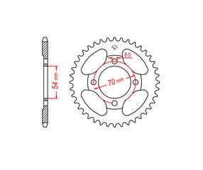 ΓΡΑΝΑΖΙΑ ΤΡΟΧΟΥ RK 2143-36Z(JTR211) C50GLX