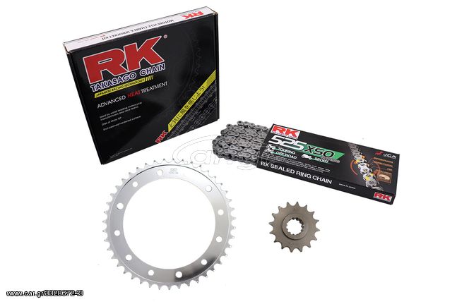 RK KIT ΑΛΥΣΙΔΑ-ΓΡΑΝΑΖΙΑ 16/43 525XSO -110L VFR800XF CROSSRUNNER ABS'15-17