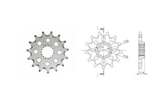 ΓΡΑΝΑΖΙΑ ΚΙΝΗΣΗΣ SUPERSPROX/CST-1902-15T KTM/625SXC-690SUPERMOTO-690DUKE R'08-18