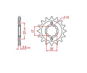 ΓΡΑΝΑΖΙΑ ΚΙΝΗΣΗΣ TEC 4062K-Z12 KX250'04-05-SUZ/RMZ250E-4T '04-06