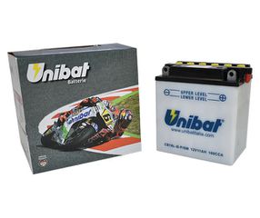 Μπαταρία UNIBAT CB10L-B-P-SM  (YB10L-BP) -+ με Υγρά CCA160