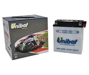 Μπαταρία UNIBAT CB5L-B-SM  (YB5L-B) -+ με Υγρά CCA65