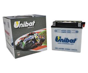 Μπαταρία UNIBAT CB7L-B2-SM  (YB7L-B2)  -+ με Υγρά CCA124