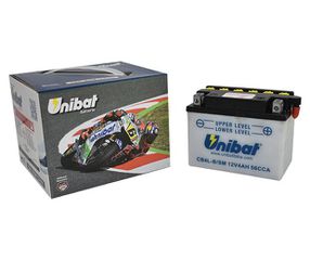 Μπαταρία UNIBAT CB4L-B-SM  (YB4L-B) -+ με Υγρά CCA56