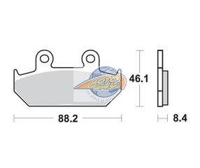 Τακάκια SBS 600HF FA124 STD FR/RR