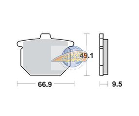 Τακάκια SBS 517HF FA31 STD FR/RR