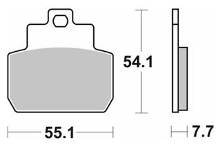 Τακάκια SBS 191CT FA425 MAXI SCOOTER 125-249CCM
