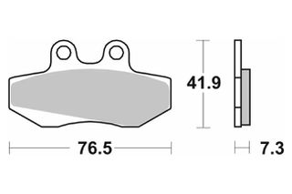 Τακάκια SBS 148CT FA167 MAXI SCOOTER 125-249CCM