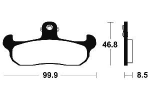 Τακάκια BENDIX MO108 FA134 STD FR HUSABERG-HUSQVARNA