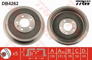 Ρουλεμάν τροχού TRW DB4262