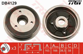 Ρουλεμάν τροχού TRW DB4129