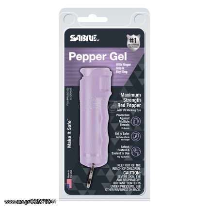 Pepper Spray Sabre F15-PRUSG-02 Gel 54oz/16ml Lavender με Κρίκο