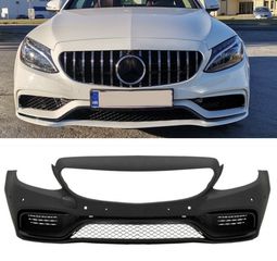 ΠΡΟΦΥΛΑΚΤΗΡΑΣ ΕΜΠΡΟΣ Mercedes C-Class W205 S205 (2014-2020) Limousine T-Model Coupe Cabriolet C63 AMG Design Without Front Grille. 