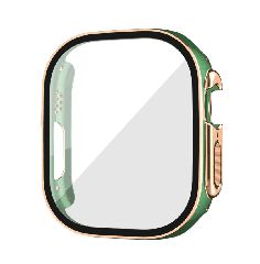 Θήκη PC Full Glass Screen Protector Apple Watch Ultra (49mm) Πράσινο / Χρυσό