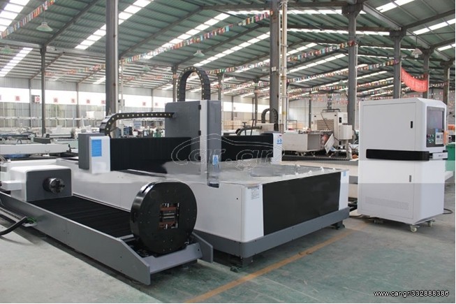 LASER CNC κοπής μετάλλων 1500W έως 15mm και σύστημα κοπής κοιλοδοκών έως 20cm με αυτόματη τροφοδοσία