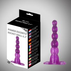 Rocket drill 6.3" Purple Big Anal Plug / 16 cm