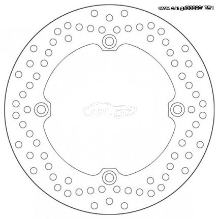 ΔΙΣΚΟΠΛΑΚΕΣ SBS/5121 256X144X5,0X4X10.5 ΠΙΣ./ΕΜΠΡ. CBR250'87,NS250R'85(FR),XRV750AF.TWIN'90-03,XL1000VARADERO'99 (RR)