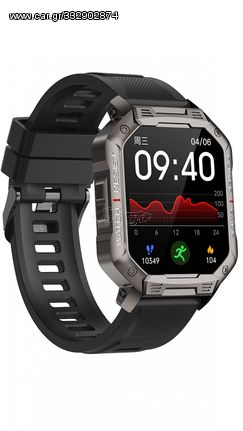 Ρολόι Smartwatch Das.4 SG35 με μαύρο λουράκι 65031