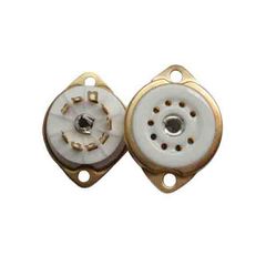 Noval 9 pin socket, gold plated contacts - TAD