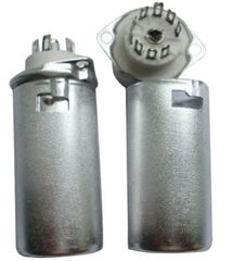 Noval 9pin socket, Ceramic, with skirt and shield - TAD