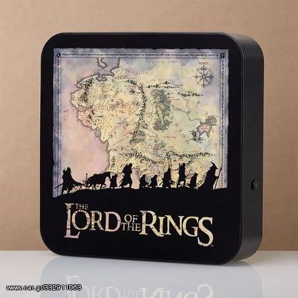 Φωτιστικό 3D Χάρτης Middle Earth - The Lord of the Rings