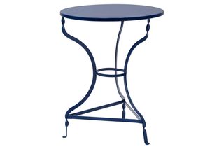 Τραπέζι "ΚΙΜΩΛΟΣ" από μέταλλο σε μπλε χρώμα Φ58x72 594-00125