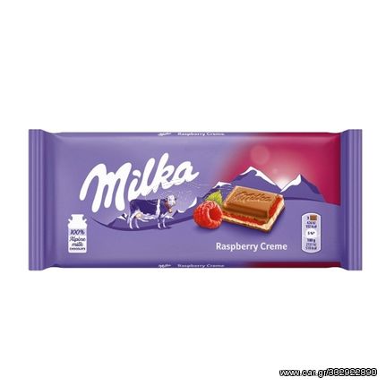 ΣΟΚΟΛΑΤΑ MILKA RASBERRY CREAM 100gr