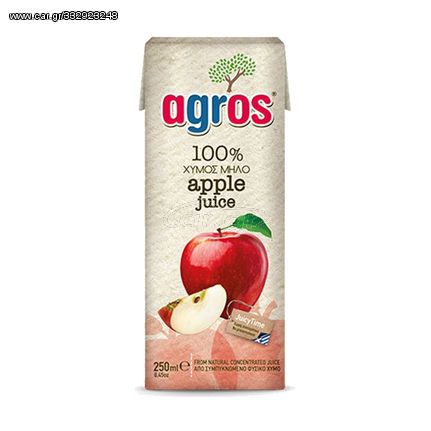 ΧΥΜΟΣ AGROS ΜΗΛΟ 250ml