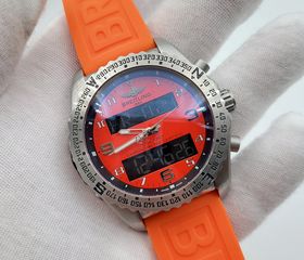 Breitling cockpit Orbiter b50 orange αντιγραφη replica