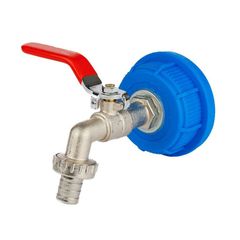 Βρύση 1/2" για μπιτόνι με βίδωμα καπάκι Φ61mm