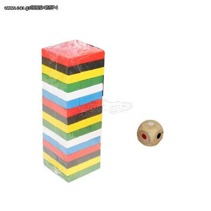 ΕΠΙΤΡΑΠΕΖΙΟ ΠΑΙΧΝΙΔΙ ΤΥΠΟΥ "JENGA" ΜΕ ΖΑΡΙ 15x5x5cm