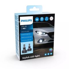 PHILIPS H3 Ultinon Pro3022 LED 6000K 12/24V 11336U3022X2 2τμχ