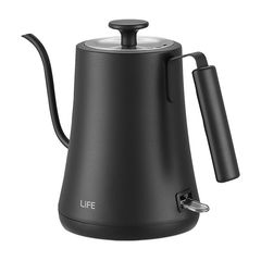 Life Coffee & Tea Βραστήρας Μαύρο Ματ 1.0L - 1350W