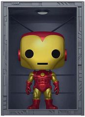 Funko Pop! Deluxe: Marvel Hall of Armor: Iron Man Model 4 (Metallic) (PX Previews Exclusive) #1036 Bobble-Head Vinyl Figure