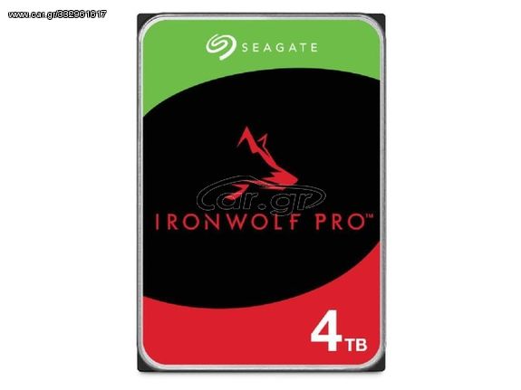 Seagate Ironwolf Pro 4TB HDD Σκληρός Δίσκος 3.5'' SATA III 7200rpm με 256MB Cache για NAS (ST4000NT001) - Πληρωμή και σε έως 9 δόσεις