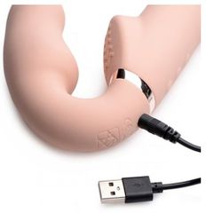 Swirl Vibrating Strapless Strap-On - Strap-U-thumb-1